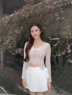Serena Cardigan Set - Beige