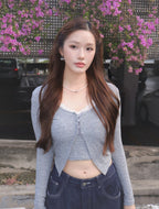 Serena Cardigan Set - Grey
