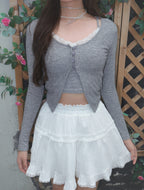 Serena Cardigan Set - Grey