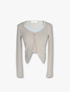 Serena Cardigan Set - Beige